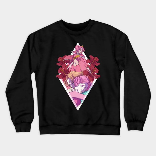 Pink Pearls Crewneck Sweatshirt by AlonzoCanto